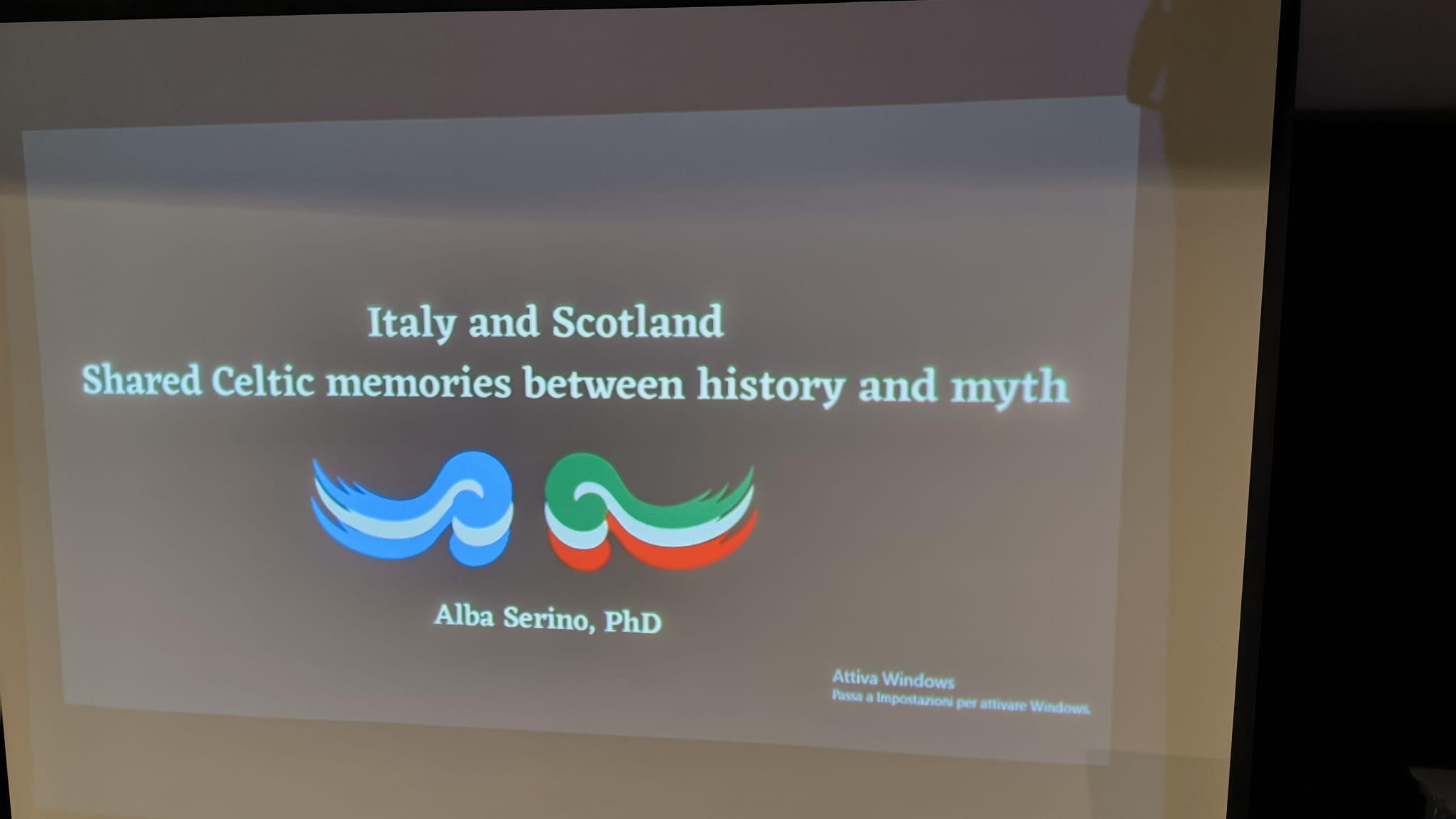 Talk and Toast: Italy and Scotland, shared Celtic memories