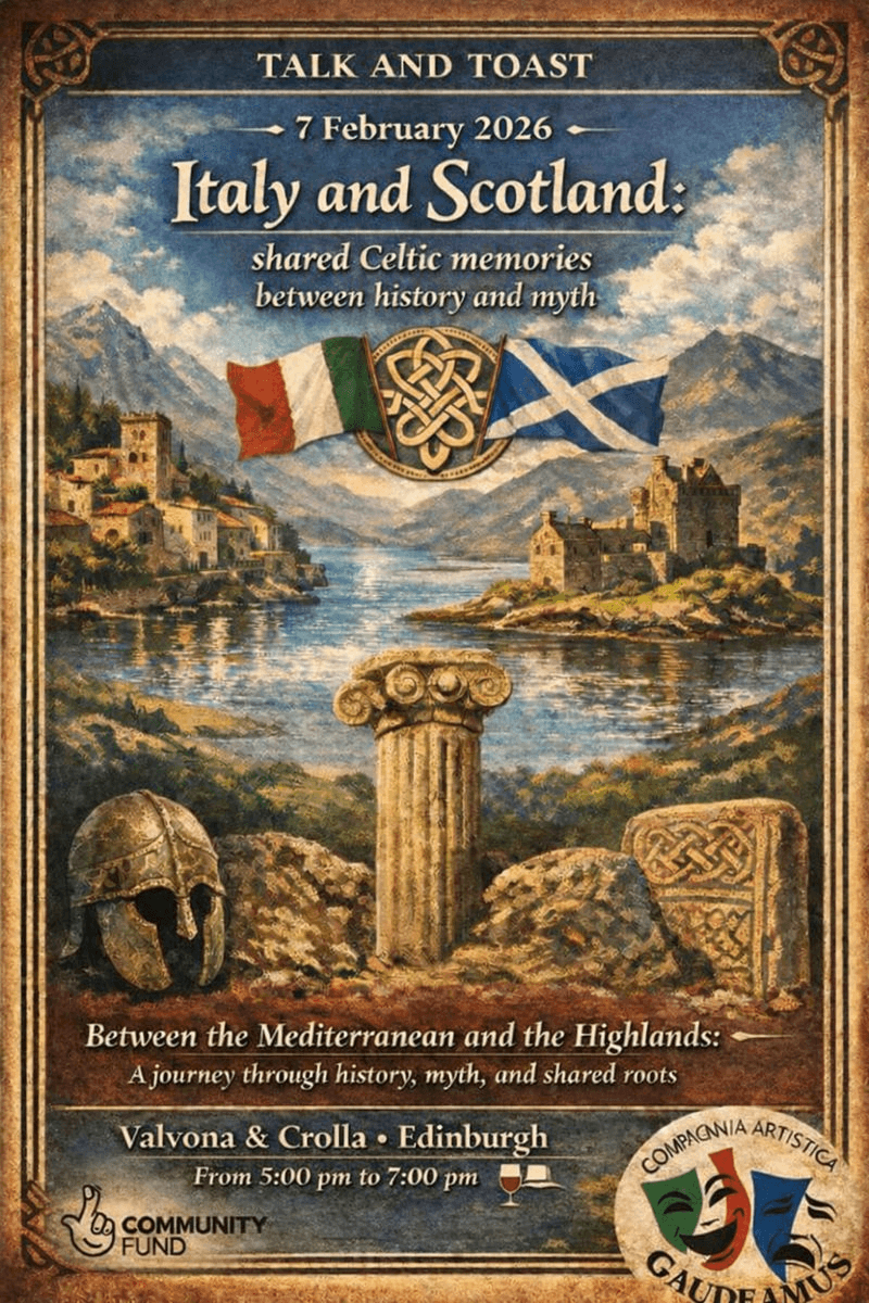 Talk and Toast: Italy and Scotland, shared Celtic memories